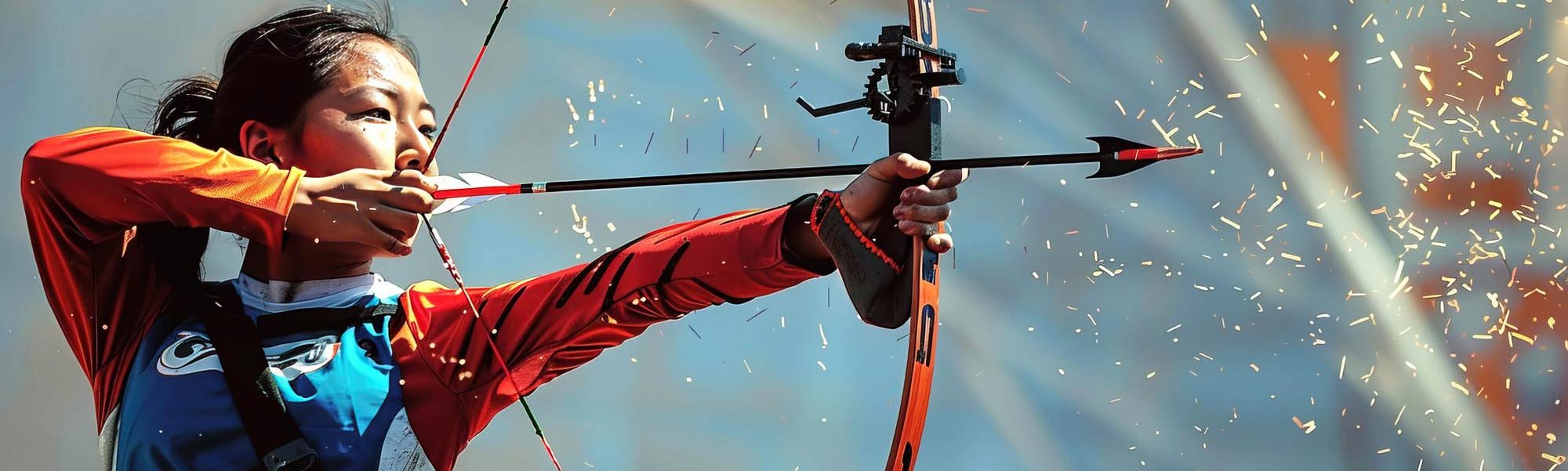 Femme tirant à l'arc